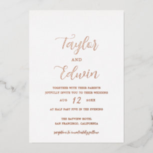 Minimalist Modern Wedding