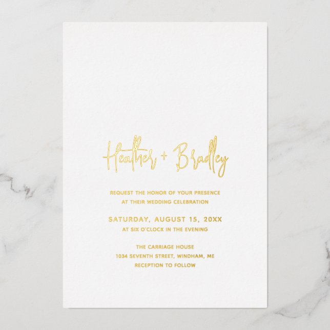 Minimalist Modern Wedding (Front)