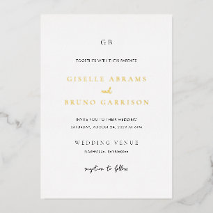 Minimalist Modern Wedding