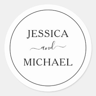 Minimalist Modern Wedding Envelope Seal