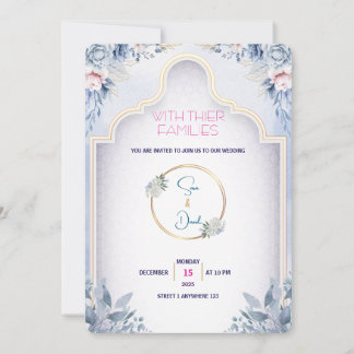 Minimalist Modern Wedding Invitation