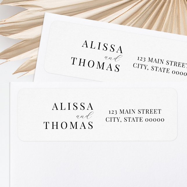 Minimalist Modern Wedding Return Address (Creator Uploaded)