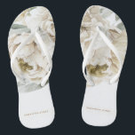 Minimalist Modern White Peonie Floral Watercolor Jandals<br><div class="desc">minimalist modern white peonie watercolor floral design is the perfect bridal shower favors for guests. Wow your bridesmaids and friends with the perfect bachelorette gift ideas. The pretty flowers are cute, feminine and modern and are the perfect matching gift for all your bridal shower guests. Whether you're planning the perfect...</div>