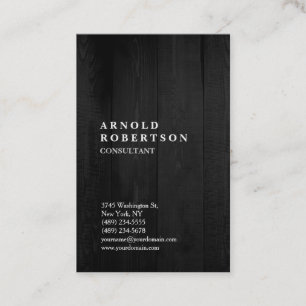 Minimalist Modern Wood Design Plain Creative Business Card