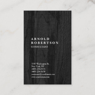 Minimalist Modern Wood Design Plain Creative Business Card
