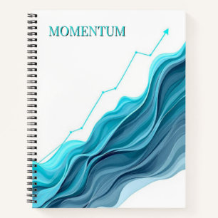 Minimalist Momentum Clean Chart & Typography Des Notebook