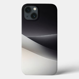 Minimalist Monochrome Flow Phone Case - Elegant Bl