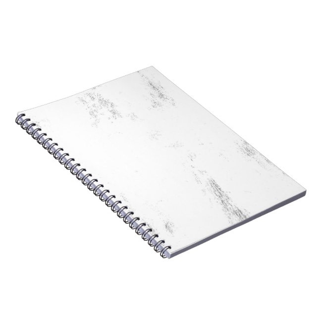 Minimalist Monochrome Grunge Texture Notebook (Right Side)