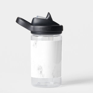 Minimalist Monochrome Grunge Texture Water Bottle