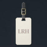 Minimalist Monogram Bridesmaid Luggage Tag<br><div class="desc">Small items with a big impact. Upgrade your bridesmaids luggage with a classic monogrammed luggage tag. She'll love travelling in style.</div>