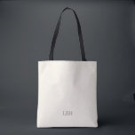 Minimalist Monogram Bridesmaid Tote Bag<br><div class="desc">A gift they’ll carry everywhere—literally. This ivory tote bag with a clean grey monogram is roomy enough for wedding-day essentials and chic enough for everyday errands. A personalised bridesmaid gift that’s as practical as it is beautiful.</div>