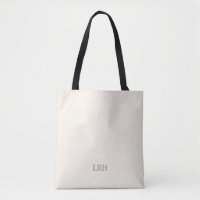 Minimalist Monogram Bridesmaid Tote Bag