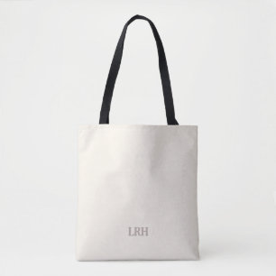 Minimalist Monogram Bridesmaid Tote Bag