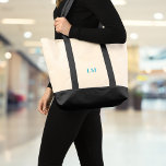 Minimalist Monogram Canvas Tote Bag<br><div class="desc">Enhance your daily routine with this minimalist monogram canvas tote bag. Personalise it with your own initials or those of a loved one for a sleek, stylish statement piece. From groceries to gym gear, it’s spacious enough to handle everyday essentials with ease. The clean, timeless design makes it ideal for...</div>