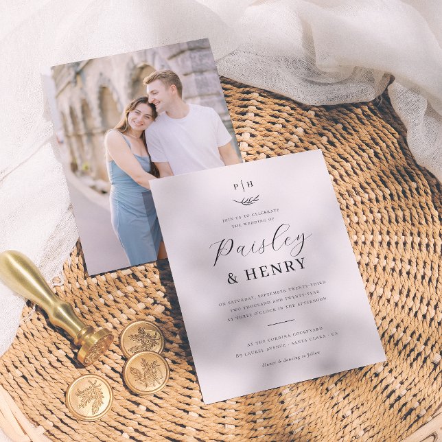 Minimalist Monogram Elegant Budget Photo Wedding (Creator Uploaded)