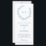 Minimalist Monogram Formal Wedding Program<br><div class="desc">Your guest will love reading all the details of your wedding on these elegant minimal monogram wedding programs! Easily edit with your wedding ceremony information. 

See the entire Minimalist Monogram collection for more matching items!</div>