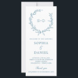 Minimalist Monogram Formal Wedding Program<br><div class="desc">Your guest will love reading all the details of your wedding on these elegant minimal monogram wedding programs! Easily edit with your wedding ceremony information. 

See the entire Minimalist Monogram collection for more matching items!</div>