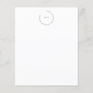 Minimalist Monogram Logo Business Stationery