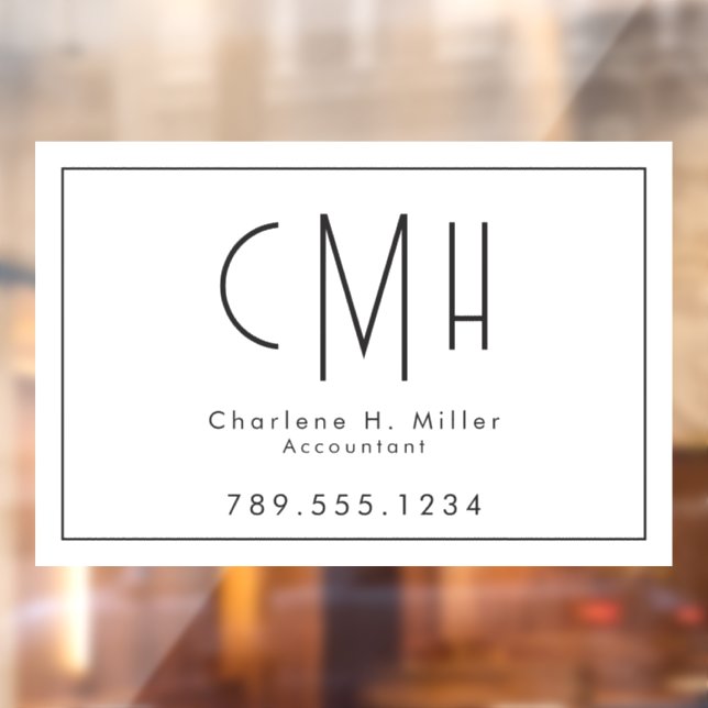 Minimalist Monogram Modern Professional (Sheet 2)