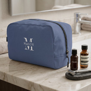 Minimalist Monogram Personalised Dopp Kit