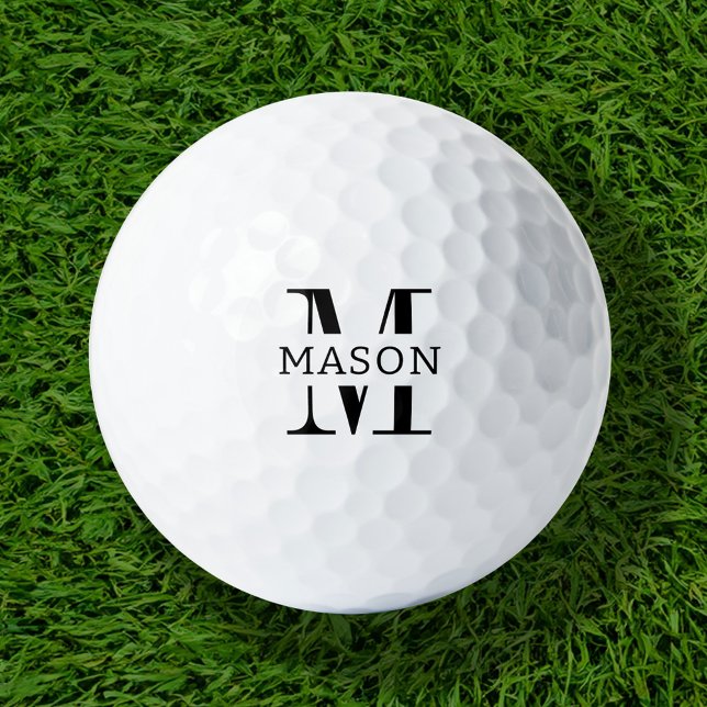 Minimalist Monogram Personalised Golf Balls (Creator Uploaded)