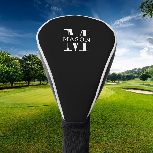 Minimalist Monogram Personalised Golf Head Cover (Creator Uploaded)