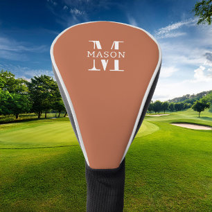 Minimalist Monogram Personalised Golf Head Cover