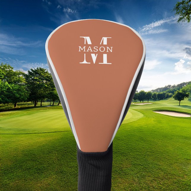 Minimalist Monogram Personalised Golf Head Cover (Creator Uploaded)
