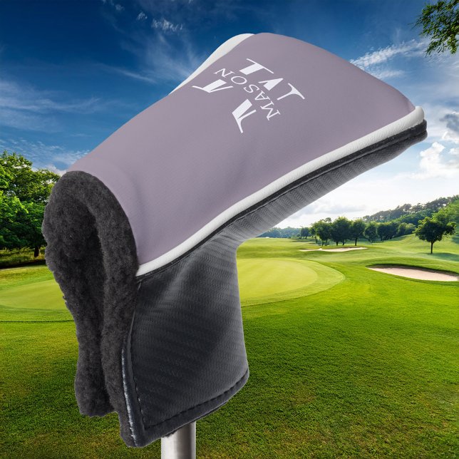Minimalist Monogram Personalised Golf Head Cover (Creator Uploaded)