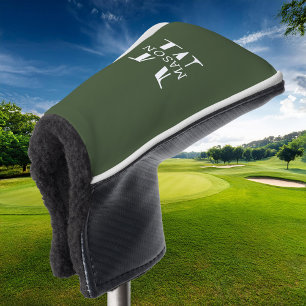 Minimalist Monogram Personalised Golf Head Cover