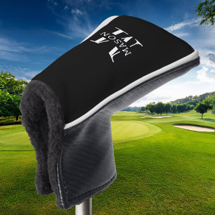 Minimalist Monogram Personalised Golf Head Cover
