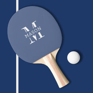 Minimalist Monogram Personalised Ping Pong Paddle