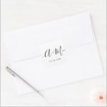 Minimalist Monogram Script Custom Wedding date Cla Square Sticker<br><div class="desc">Elevate your wedding details with the Minimalist Monogram Script Custom Wedding Date Sticker. This elegant and personalised sticker adds a touch of sophistication to your wedding stationery, allowing you to showcase your monogram and wedding date in a simple yet impactful way. The sticker features a minimalist script design that exudes...</div>