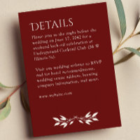 Minimalist Monogram Striped Rosewood Red Details