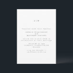 Minimalist Monogram Traditional Typography Wedding Invitation<br><div class="desc">Minimalist Monogram Traditional Typography Wedding Invitation</div>