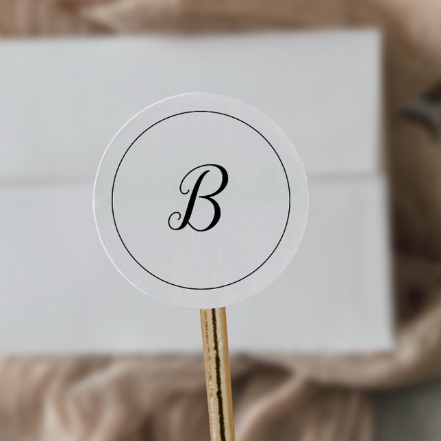 Minimalist Monogram Wedding Envelope Seals (Creator Uploaded)