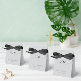 Minimalist Monogram Wedding Favour Box