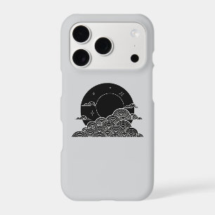 Minimalist Moon Clouds iPhone 17 Pro Case
