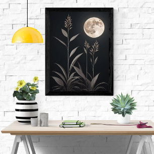 Minimalist Moonlit Magic Poster