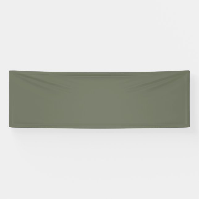 Minimalist Moss Green Custom Banner (Horizontal)