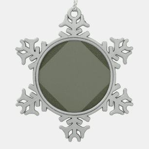 Minimalist Moss Green Holiday Ornament – Customise
