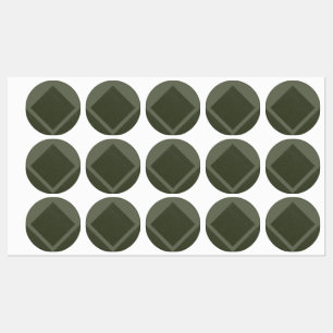 Minimalist Moss Green Label Seals