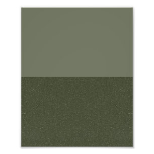 Minimalist Moss Green Poster Print – Customisable