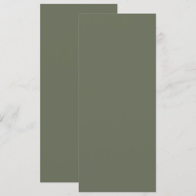Minimalist Moss Green Save The Date – Customisable (Front/Back)
