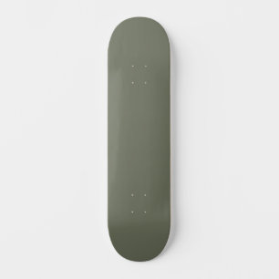Minimalist Moss Green Skateboard Deck – Customize