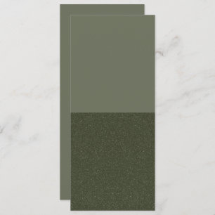 Minimalist Moss Green Two-Zone Invite – Customize