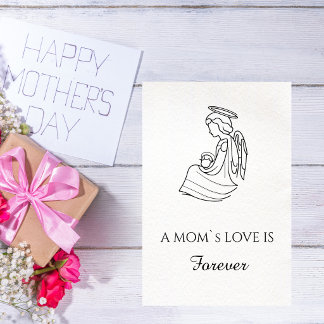 Minimalist Mother`s Day Quote  Card