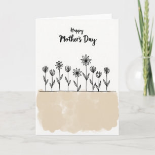 Minimalist Mothers Day Card