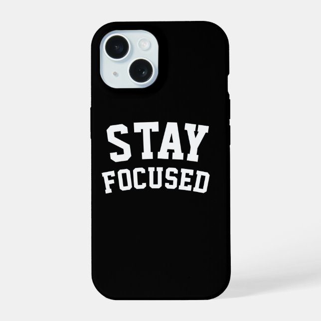 Minimalist motivation iPhone 15 case (Back)