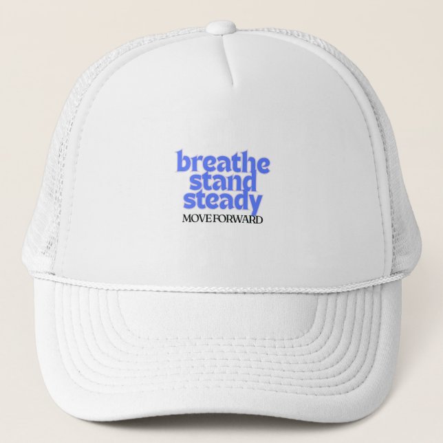 Minimalist Motivational Quote Baseball Cap  (Front)